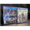 Image 1 : Lot of 2 Playstation 4 Video Games - Star Wars Battlefront II & Nier Automata - Brand New Sealed