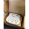 Image 2 : Lot of 2 AmazonBasics 3-Outlet Surge Protector Wall Tap w/ 2 USB Ports - Brand New