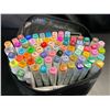 Image 2 : Lot of 1 Multi-Pack of Alcohol Dual-Tip Aritst/Sketch Markers - 80 PCS/Colours - Brand New!