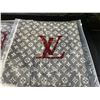 Image 2 : Lot of 2 LV Inspired Designer Scarves - Grey/Black - Brand New