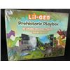 Image 2 : Lot of 1 Lil-Gen Prehistoric Playbox Toy Set - Includes 12 Dinosaur Figures, Sound Book & Playmat!