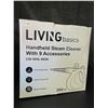 Image 1 : Lot of 1 Living Basics Handheld Steam Cleaner w/ 9 Accessories - For Fast/Deep Cleaning!