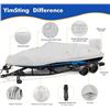 Image 6 : Lot of 1 YimSting Boat Cover 20-22 FT Waterproof Boat Cover w/ Motor Cover - BRAND NEW!!