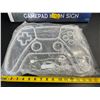 Image 2 : Lot of 1 Large (16-Inch) Neon LED Gamepad Wall Decor Sign - Brand New!