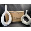 Image 1 : Lot of 1 Box of Samawi Modern Classic Home Decor Vases - 2 in Box - Brand New