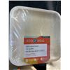 Image 2 : Lot of 3 Multi-Packs of Eco Soul Palm Leaf Disposable 10" Square Dinner Plates - 20 Each/60 Total