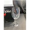 Image 2 : Lot of 1 Box of Trudeau Serene Wine Glasses - Set of 6 - Brand New
