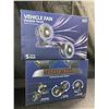 Image 1 : Lot of 2 Double-Head Vehicle Fans - 5inch - 12V Power - Fans for Cars - Brand New