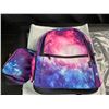 Image 1 : Lot of 1 Galaxy Backpack w/ Storage Pouch - Brand New