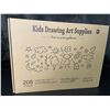 Image 2 : Lot of 1 Large 208PC Kids Drawing Art Supply Set - Brand New!