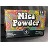 Image 1 : Lot of 1 24-Colour Jar Set of Mica Powders -Vibrant Pearlescent Pigment Powders
