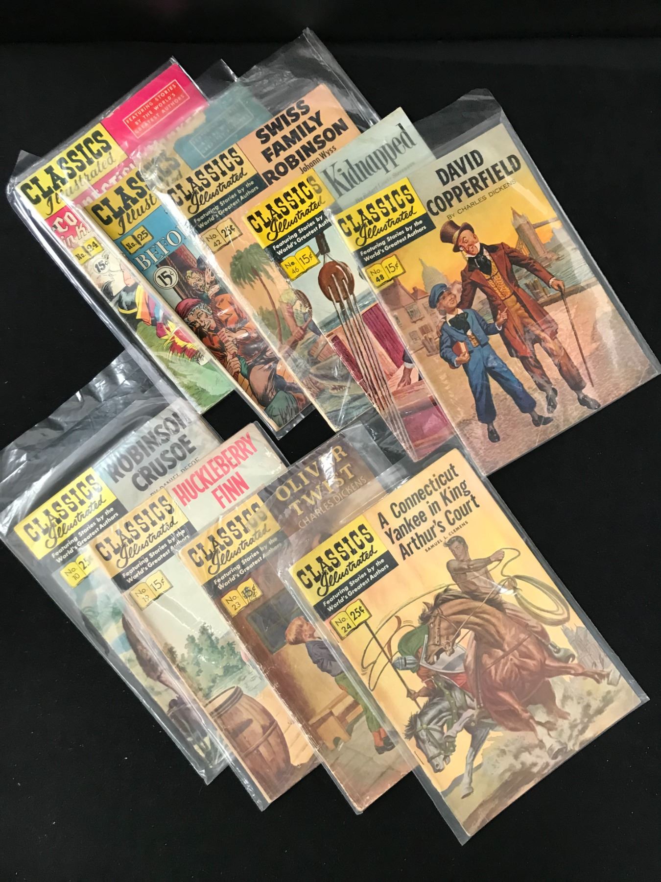 Classic Comics LOT OF CLASSICS ILLUSTRATED COMICS