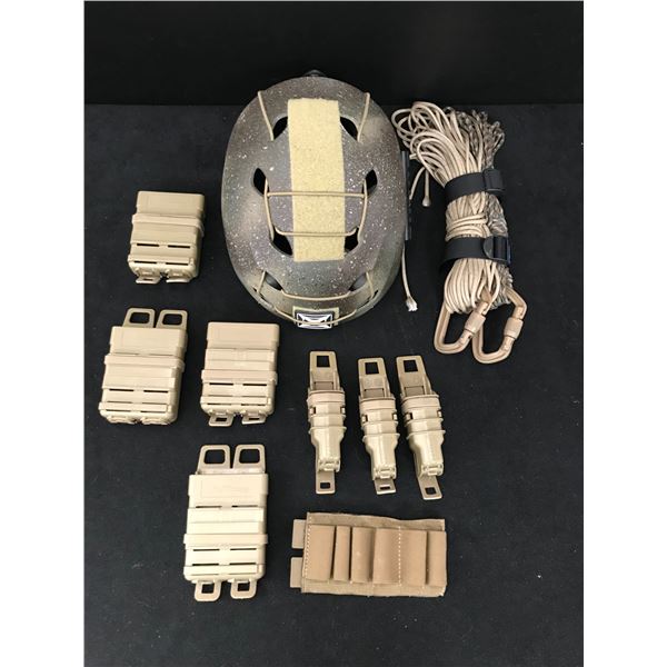 Military Clips ARMY HELMET AND GUN CLIPS LOT