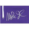 Image 2 : Lakers Magic Johnson Signed Purple Nike Warmup Shirt BECKETT