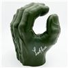 Image 1 : LOU FERRIGNO SIGNED LARGE HULK HAND FROZEN POND COA