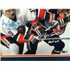 Image 2 : BRYAN TROTTIER AND MARK MESSIER DUAL SIGNED CUSTOM FRAMED 8 X 10 (BECKETT COA)