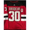 Image 1 : MARTIN BRODEUR SIGNED NJ DEVILS ADIDAS PRO JERSEY (JSA COA)