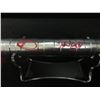 Image 2 : RAY PARK SIGNED AND INSCRIBED "SITH LORD" DARTH MAUL LIGHTSABER WITH STAND (WWOC COA)