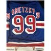 Image 1 : WAYNE GRETZKY SIGNED NY RANGERS MITCBELL AND NESS JERSEY 9/99 (UPPER DECK COA)