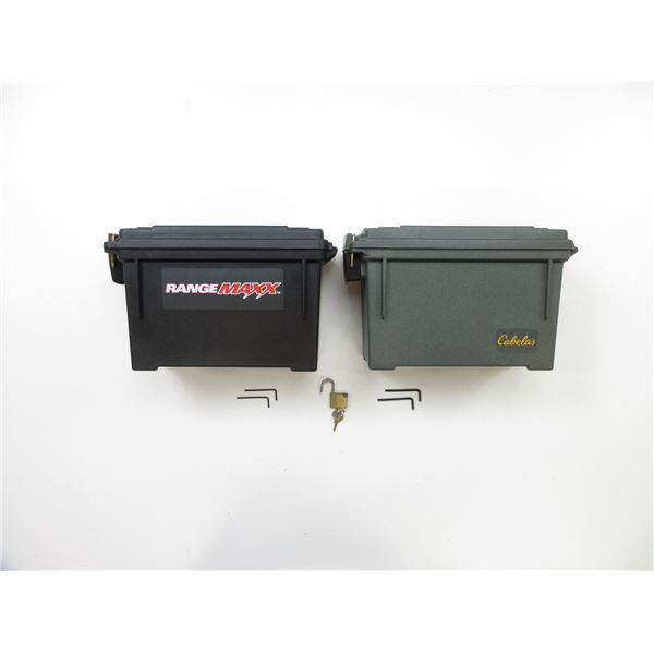 PLASTIC DRY AMMO BOX LOT
