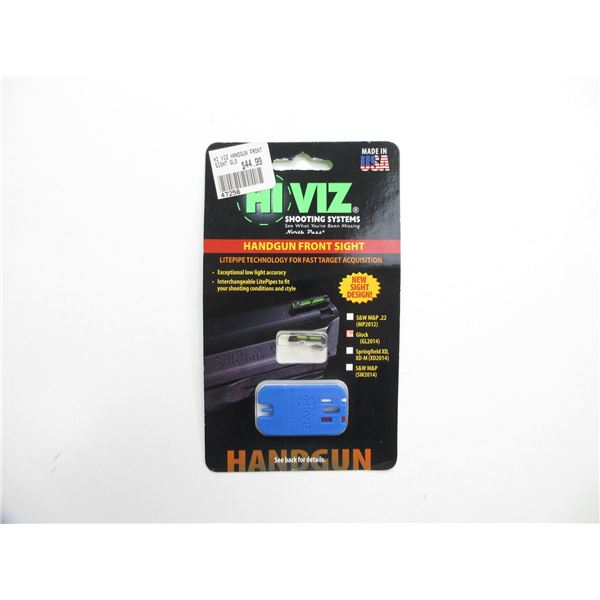 HI VIZ HANDGUN FRONT SIGHT FOR GLOCK