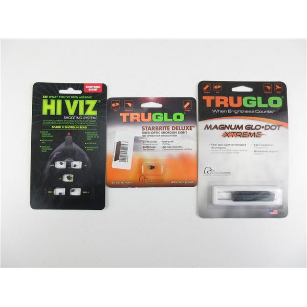 TRUGLO FIBER OPTIC SHOTGUN SIGHTS LOT