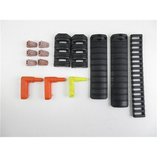 AR-15 RAIL COVERS AND ACCESSORIES LOT