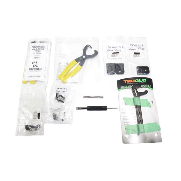 ASSORTED GLOCK PARTS AND TOOLS LOT