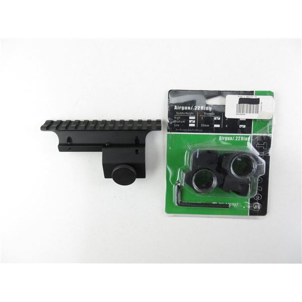 SCOPE MOUNT AND SCOPE RINGS LOT