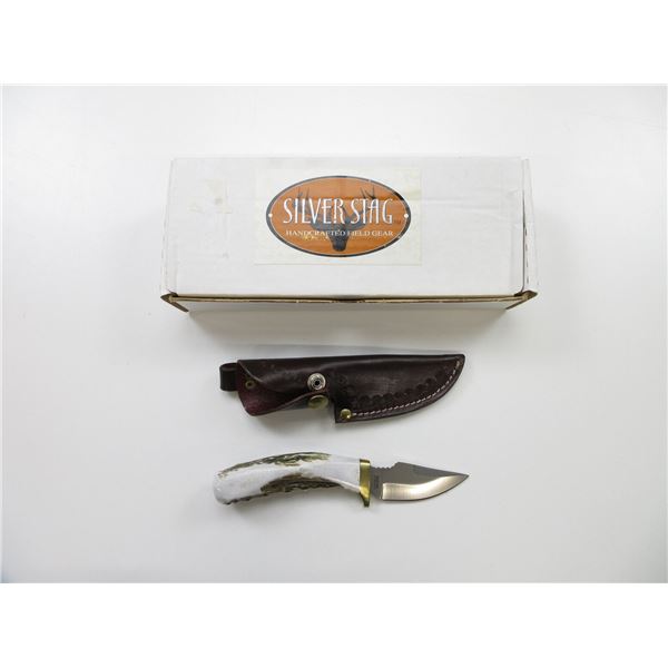 SILVER STAG D2 DEER DROP KNIFE