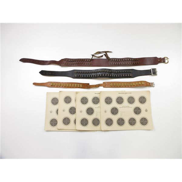 ASSORTED AMMO BELT LOT