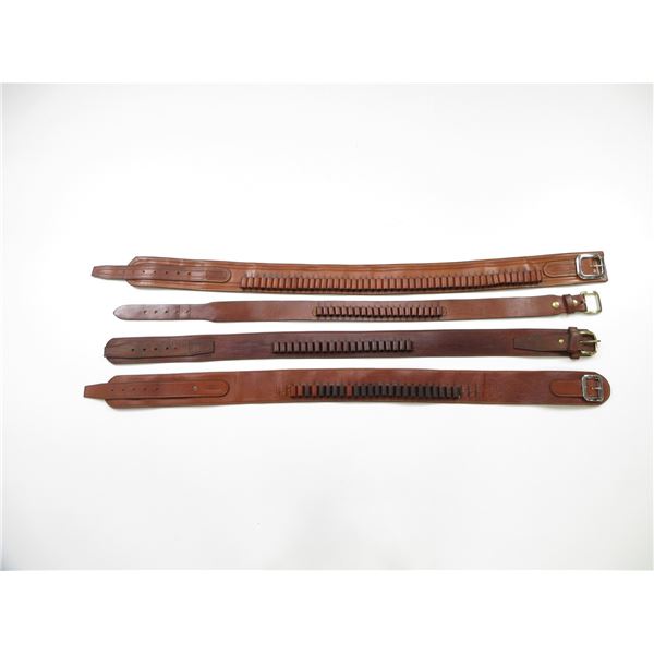LEATHER AMMO BELTS LOT