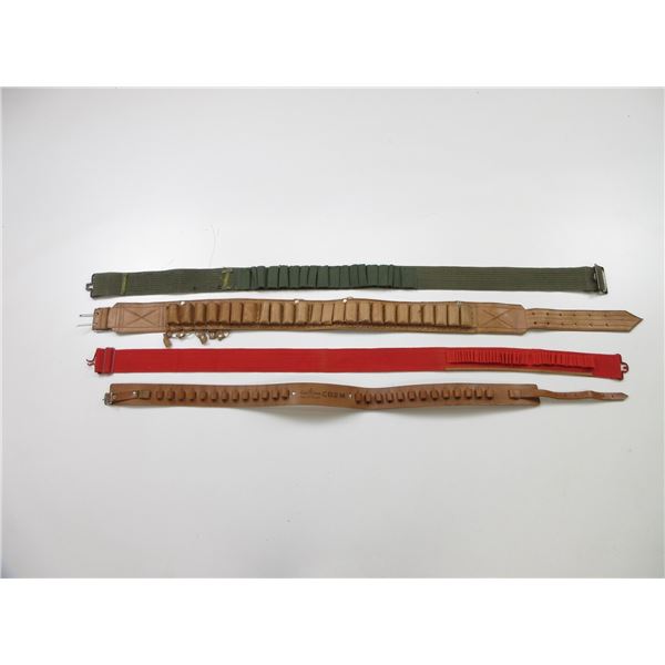ASSORTED AMMO BELTS LOT