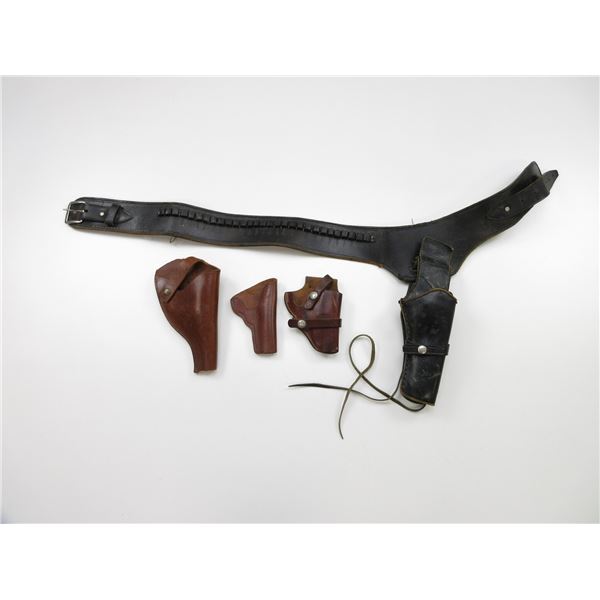 ASSORTED LEATHER HOLSTERS LOT