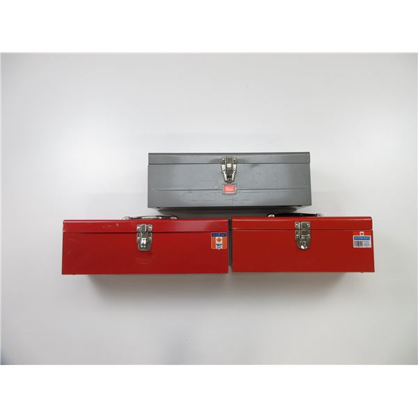 ASSORTED METAL TOOL BOXES