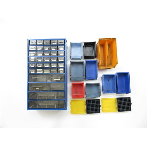 ASSORTED STORAGE BINS LOT