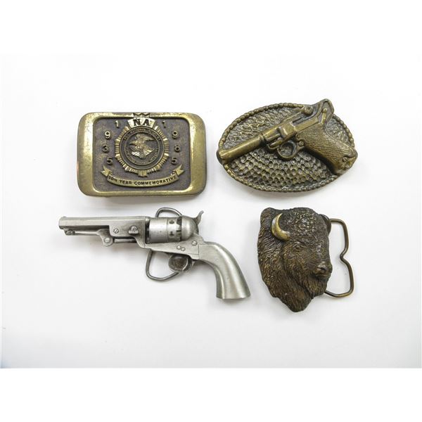 ASSORTED BRASS BELT BUCKLES LOT