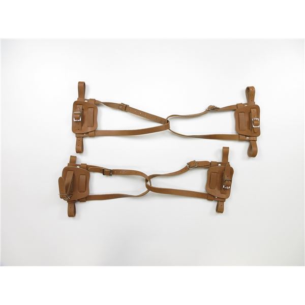 LEATHER SNOWSHOE HARNESS LOT