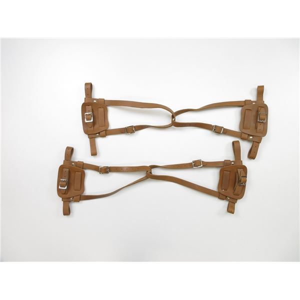 LEATHER SNOWSHOE HARNESS LOT