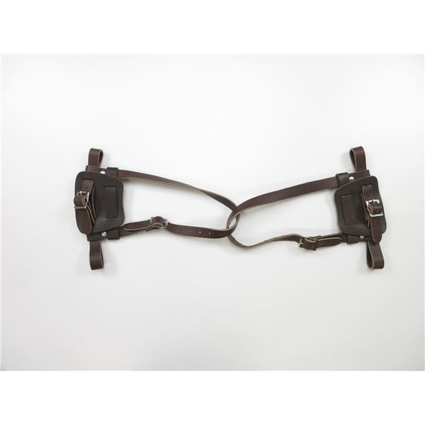 LEATHER SNOWSHOE HARNESS LOT
