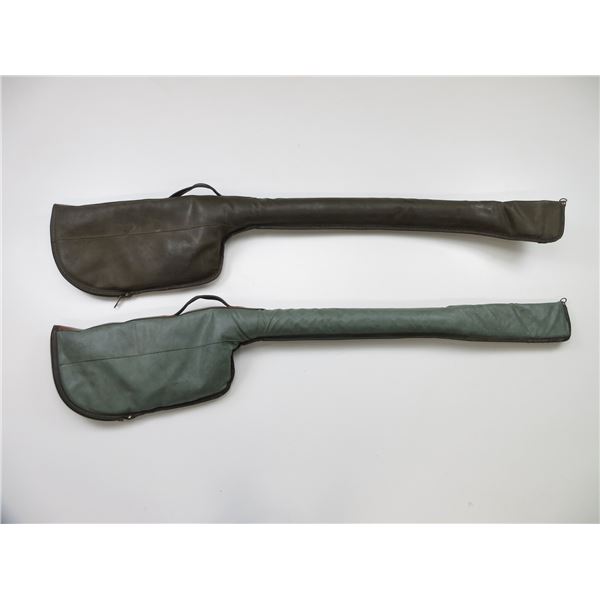 LEATHER FISHING ROD CASES LOT