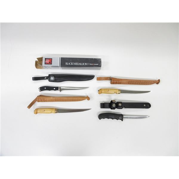 ASSORTED FILLET KNIVES LOT