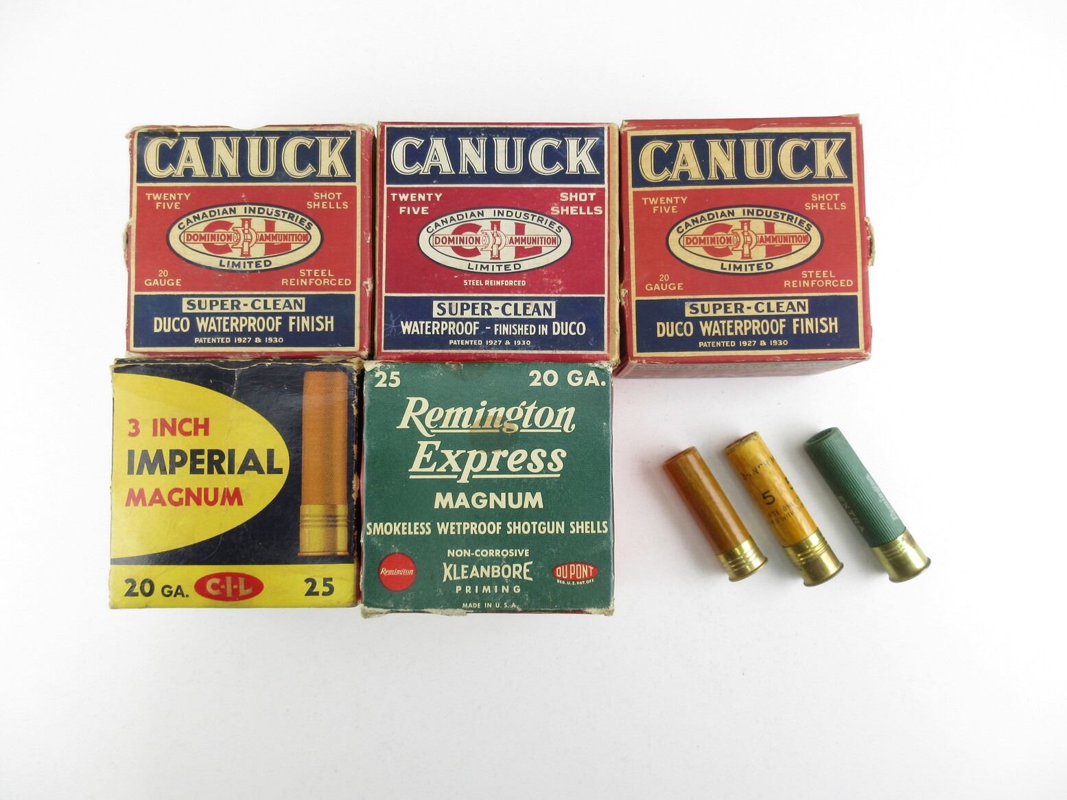 COLLECTIBLE ASSORTED 20 GAUGE 2 3/4" AND 3" MAGNUM SHOT SHELL AMMO LOT