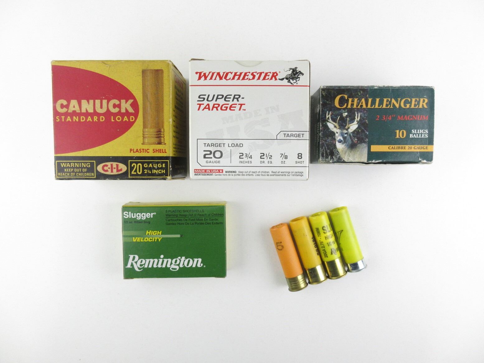 ASSORTED 20 GAUGE 2 3/4" & AND 2 3/4" MAGNUM SHOT SHELL AMMO LOT ...