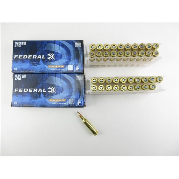 FEDERAL .243 WIN AMMO LOT