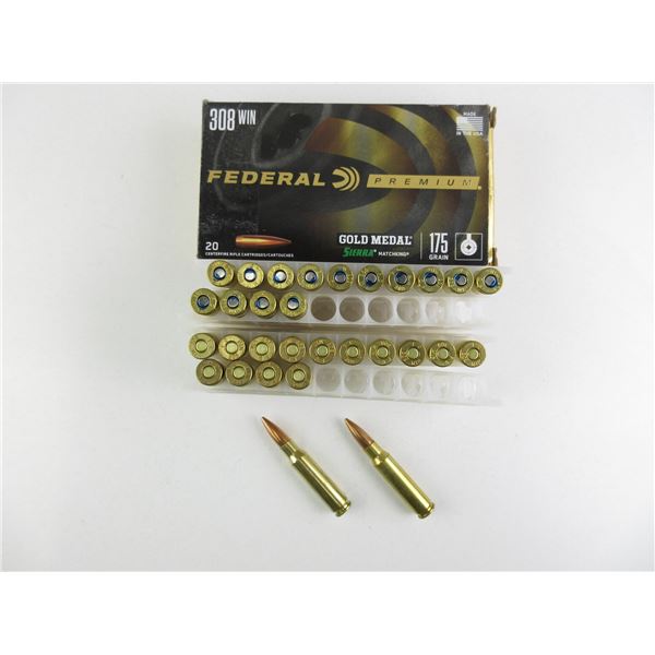 FEDERAL PREMIUM .308 WIN AMMO LOT