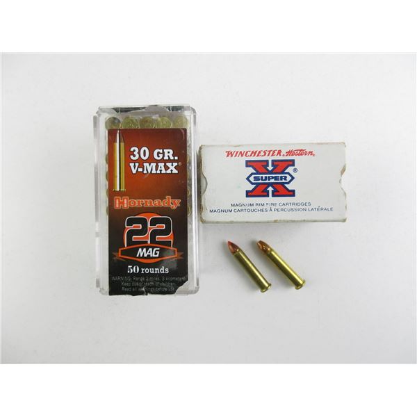 ASSORTED .22 MAGNUM AMMO LOT