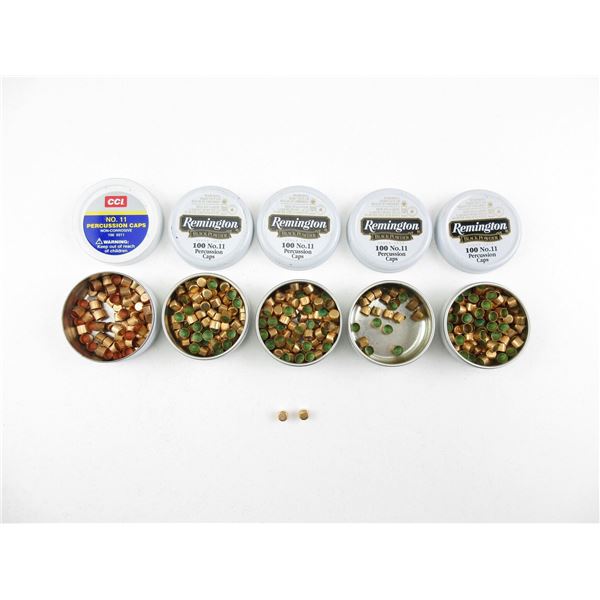ASSORTED NO. 11 PERCUSSION CAPS LOT