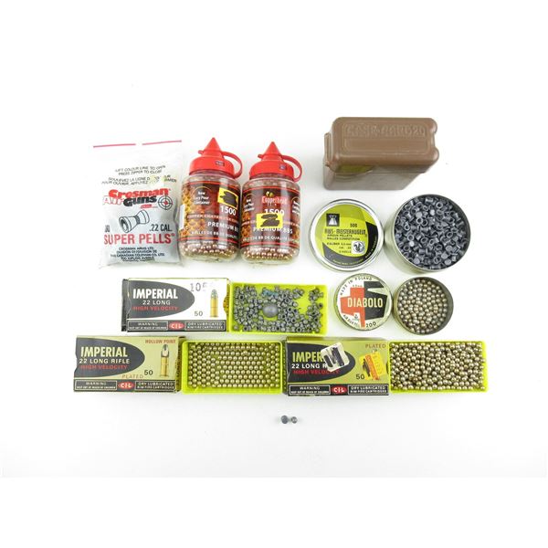 ASSORTED BB'S AND PELLETS LOT