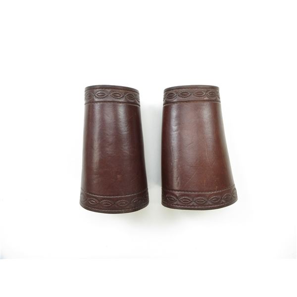 LEATHER ARM GUARDS LOT